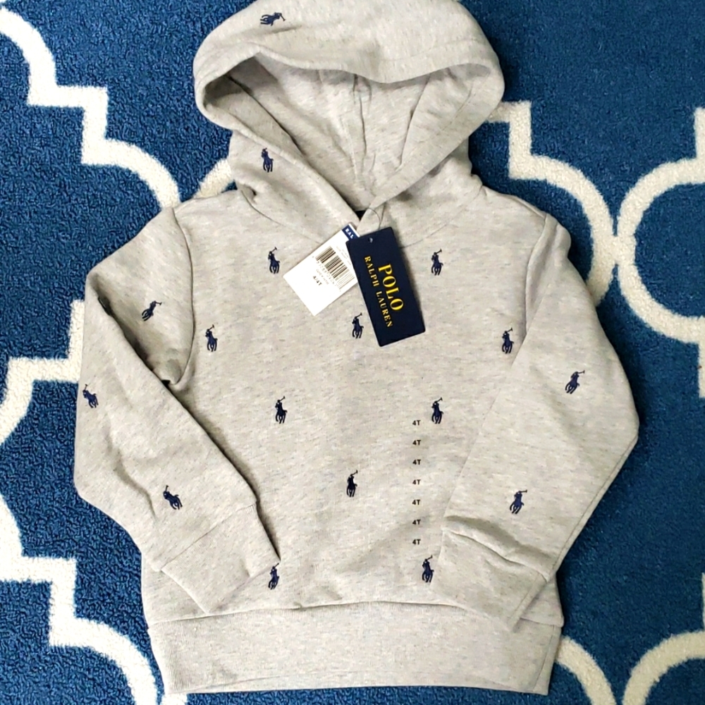 NWT POLO Ralph Lauren hooded sweatshirt 4 4T
